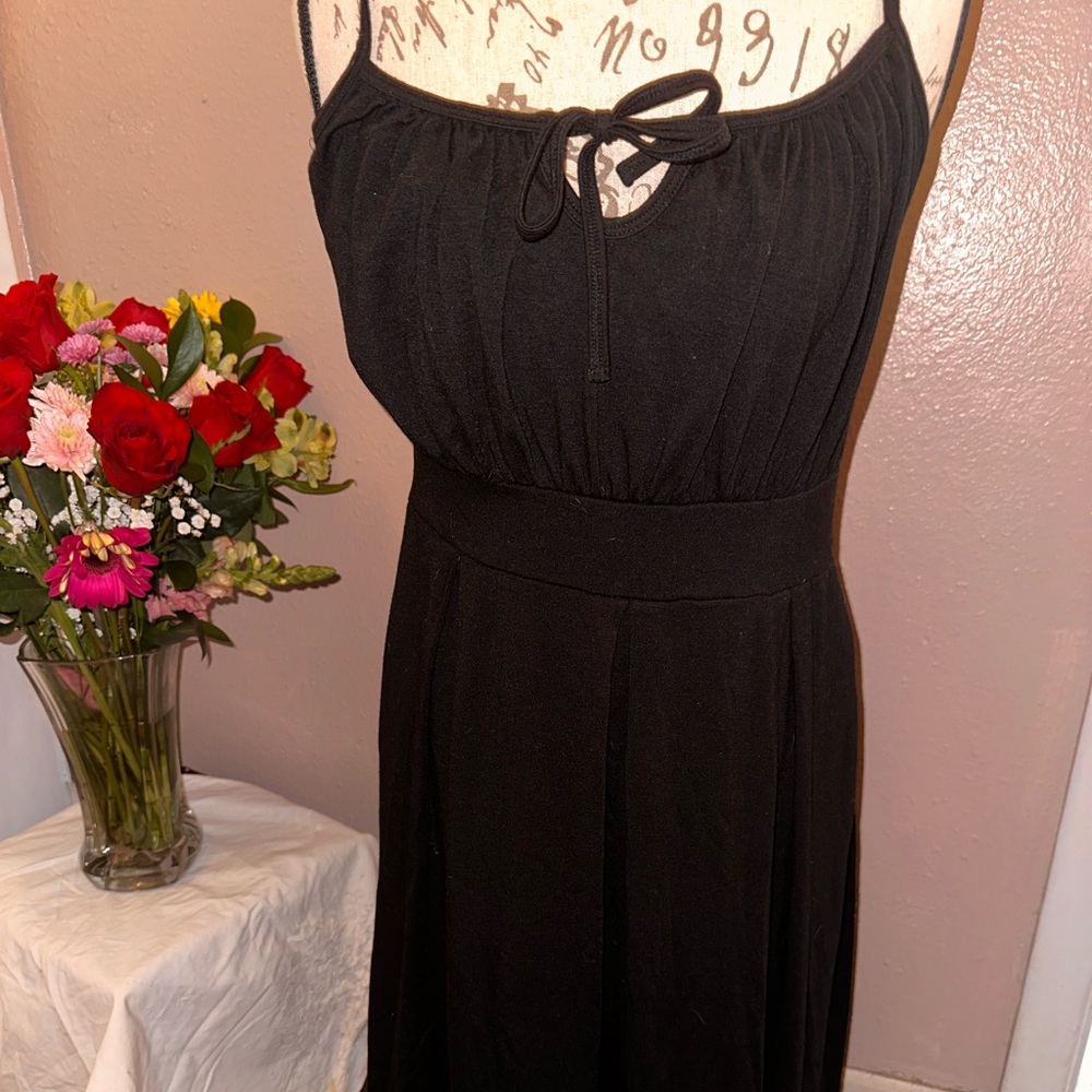 Cotton black sundress